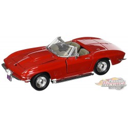 1967 Chevrolet Corvette convertible red  - Motormax 1/24 - 73224 RD - Passion Diecast 