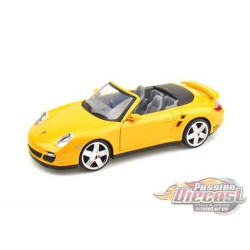 Porsche 911 Turbo Convertible Yellow  - Motormax 1/24 - 73348 YL - Passion Diecast 
