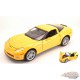 2007 Chevrolet Corvette Jaune  -  Welly 1/24 - 22504 YL - Passion Diecast 