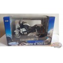 BMW  R1100 Rt  police Chips - Noir et blanc -  Welly 1/18 - 12150C PW