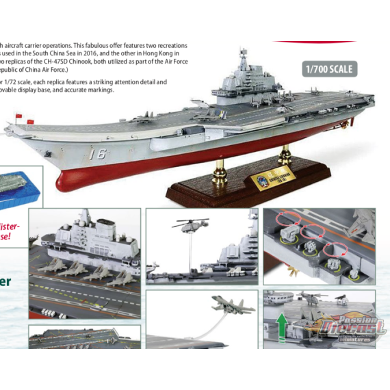 Porte-avions de type 001,PLAN, Liaoning, Mer de Chine méridionale, 2016 -  1:700 Forces of Valor - 861010B