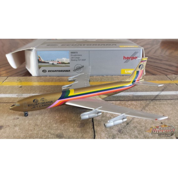 Herpa 1/400 Boeing 707 Ecuatoriana / HC-BGP - Passion Diecast