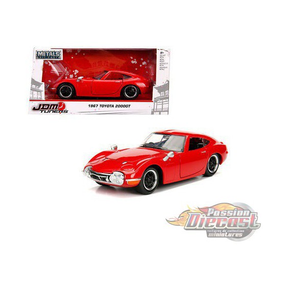 1967 Toyota 2000GT Coupe Rouge -  JADA 1/24 -  30447 RD  -  Passion Diecast