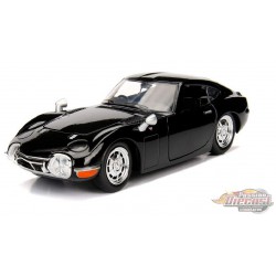 1967 Toyota 2000GT Coupe Noir -  JADA 1/24 -  30447 BK  -  Passion Diecast