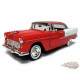 1955 Chevrolet  Bel Air   Red and White - Motormax 1/24 - 73229 RD -  Passion Diecast