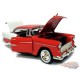 1955 Chevrolet  Bel Air   Red and White - Motormax 1/24 - 73229 RD -  Passion Diecast