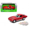 1963 Chevrolet Corvette Rouge  -  Welly 1/24 - 24073 RD