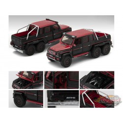 Mercedes Benz G63 AMG 6x6 Rouge et Noir - 1ère édition - Era Models  1/64 - MB196X6RF06  -  Passion Diecast 