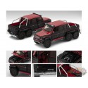 ( Web Only ) Mercedes Benz G63 AMG 6x6 Rouge et Noir - 1ère édition - Era Car  1/64 - MB196X6RF06