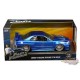 1/24 Fast & Furious - Brian's Nissan Skyline GT-R (R34) BLEU 97273  Jada  Passion diecast