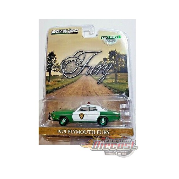 1975 Plymouth Fury - Chickasaw County Sheriff   -  (Hobby Exclusive) 1/64 Greenlight - 30141