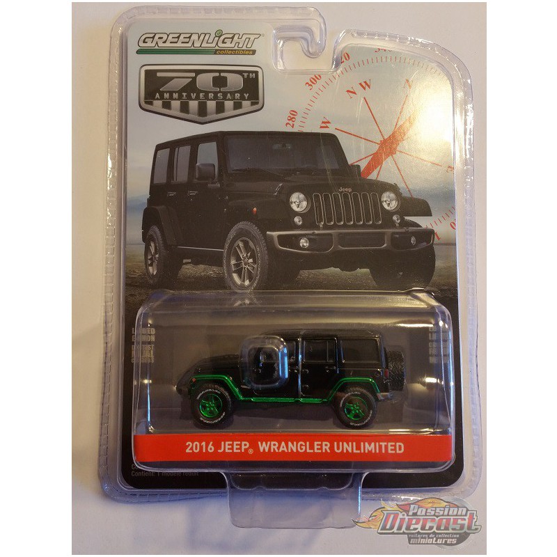 2016 Jeep Wrangler Unlimited - 75th Anniversary Collection Series 9  GREENMACHINE 1-64 - 28000 FGR Passion Diecast
