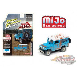 Toyota Land Cruiser Hard Top 1980 Blue Rusted - Johnny Lightning 1/64 Mijo Exclusive - JLCP7329  -  Passion Diecast 