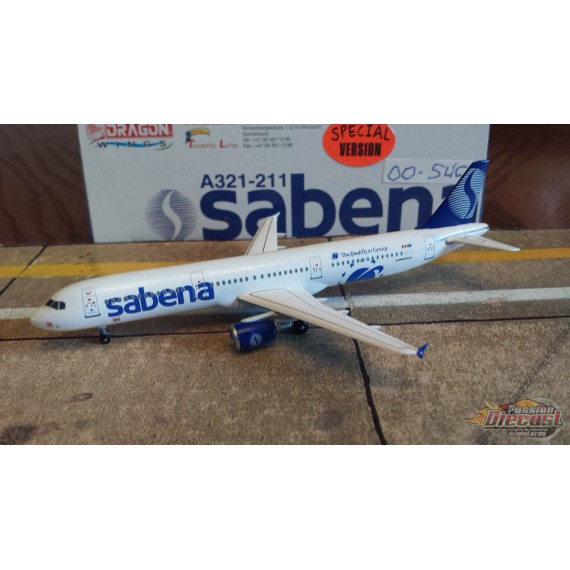 Dragon Wings 1/400 Airbus A321 Sabena Special Logo / OO-SUC - Passion Diecast