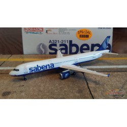 Dragon Wings 1/400 Airbus A321 Sabena Blue / OO-SUC - Passion Diecast