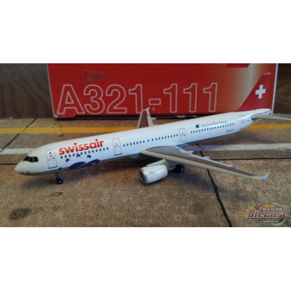 Dragon Wings 1/400 Airbus A321 Swissair Qualiflyer Group / HB-IOH - Passion Diecast