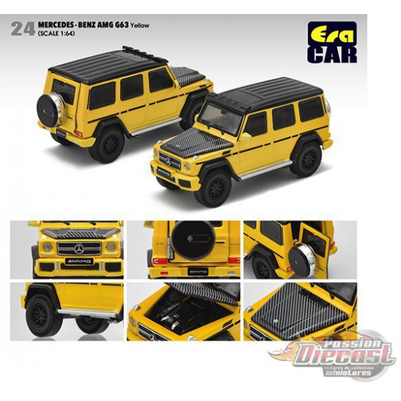 Mercedes-Benz G63 AMG - Jaune - Era Car  1/64 - MB204X4RN24 -  Passion Diecast 