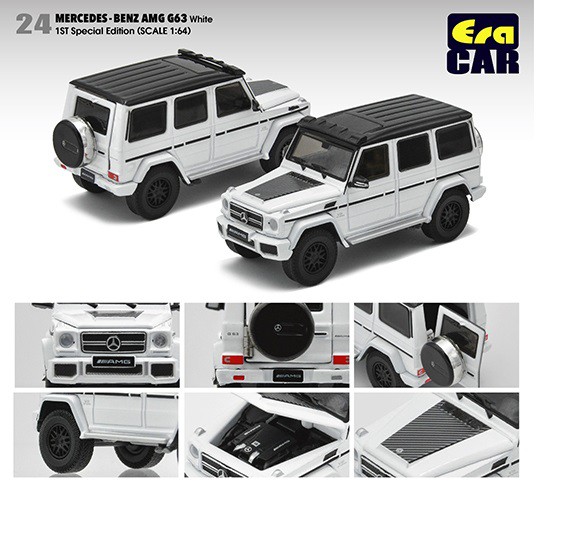 Mercedes-Benz G63 AMG -1st Special Edition White - Era Car 1/64 -  MB204X4RF24 - Passion Diecast