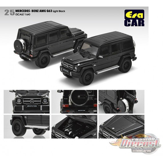 Mercedes-Benz G63 AMG - Noir - Era Car  1/64 - MB204X4RN25  -  Passion Diecast 