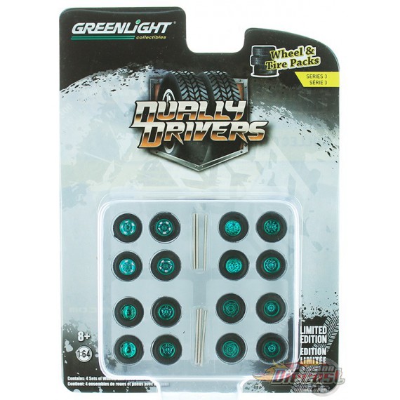 Dually Drivers Wheel & Tire Pack  (Hobby Exclusive) 1/64 GREENMACHINE  - 16050 AGR