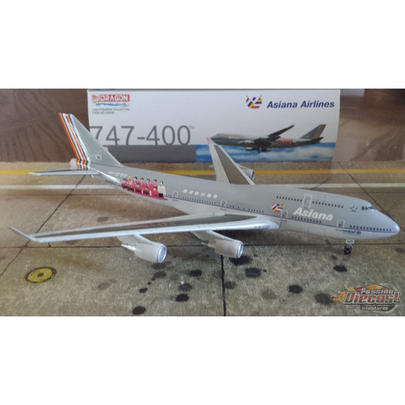 Dragon Wings 1/400 Boeing 747-400 Asiana / HL7423 - Passion Diecast