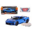 2020 Chevrolet Corvette C8 Stingray Bleu  - Motormax 1/24 - 79360 BL