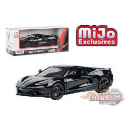 2020 Chevrolet Corvette C8 Stingray Black  MiJo Exclusives  - Motormax 1/24 - 79360 BK