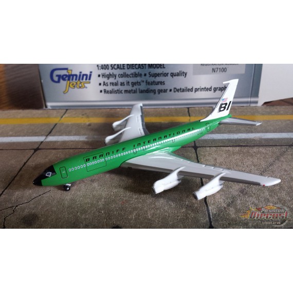 Gemini Jets 1/400 Boeing 707-327 Braniff International / N7100 - Passion Diecast