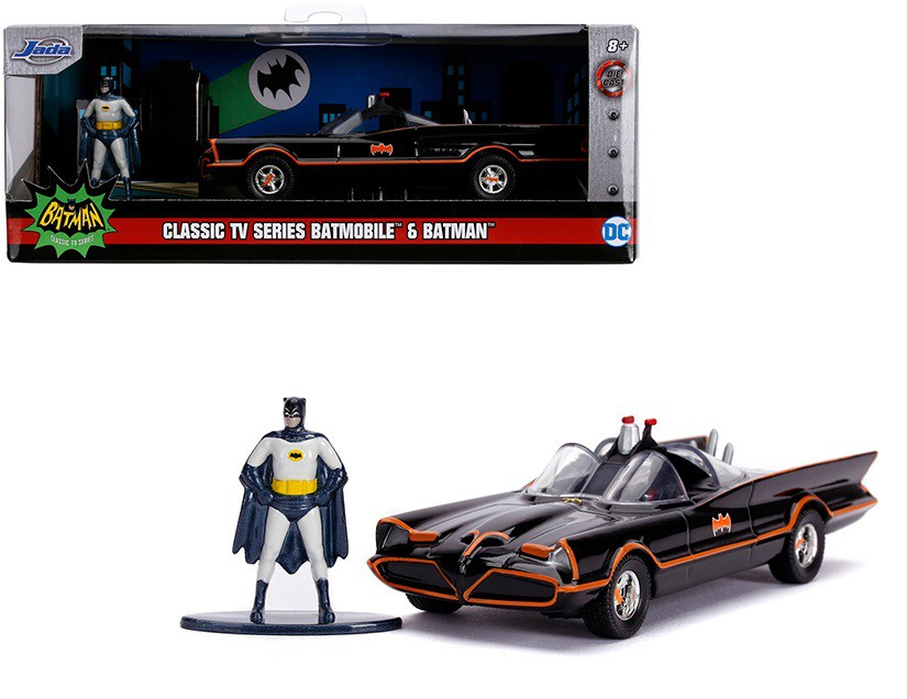 1966 TV Series Batmobile w/ Batman  Robin Figures Elite Edition 1/18  HWBCJ95 ミニカー ダイキャスト-