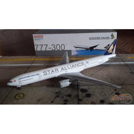 Dragon Wings 1/400 Boeing 777-300 Singapore Airlines Star Alliance / 9V-SYE - Passion Diecast