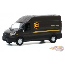 2019 Ford Transit LWB - United Parcel Service (UPS) - Route Runners Series 1-  Greenlight 1-64  -  53010 E