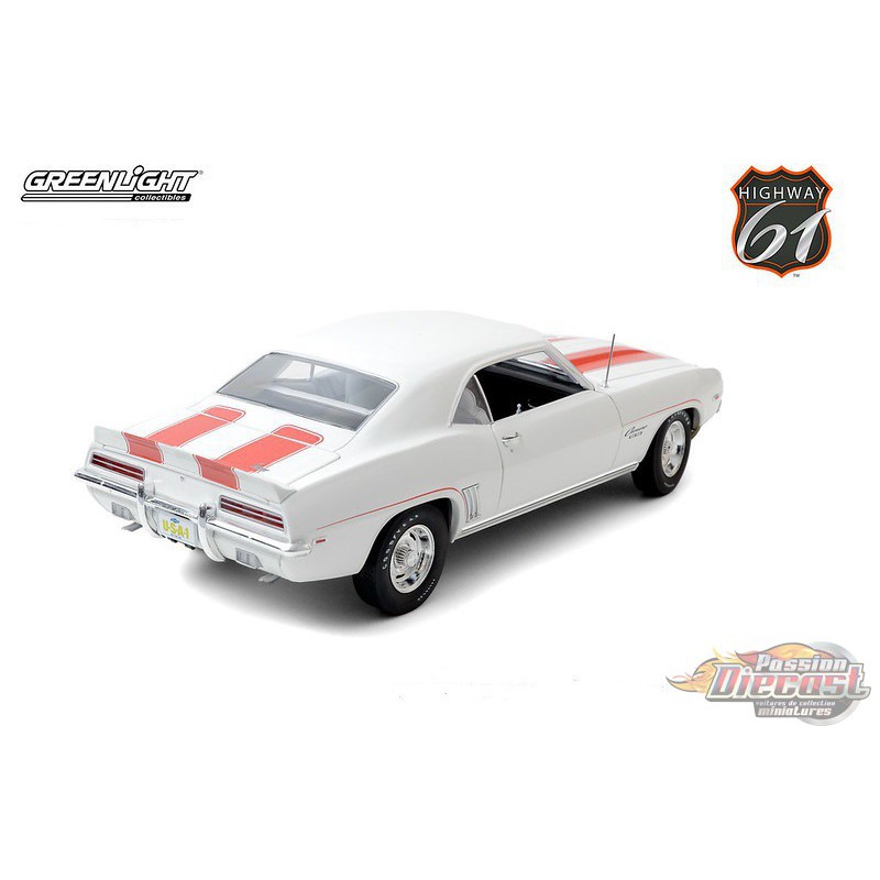 Modèle Réduit Chevrolet Camaro Bordeaux à Bandes Blanches - Hot Wheels