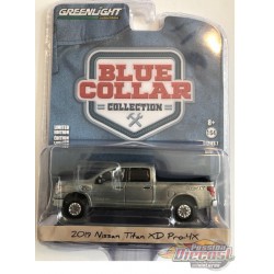 2019 Nissan Titan XD Pro-4X   - Blue Collar  Series 7 -GREENMACHINE 1/64, 35160 FGR