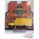 2013 International Durastar Box Van - Yellow with Silver Trim - H.D. Trucks  Series 18  1/64 GREENMACHINE 33170 BGR