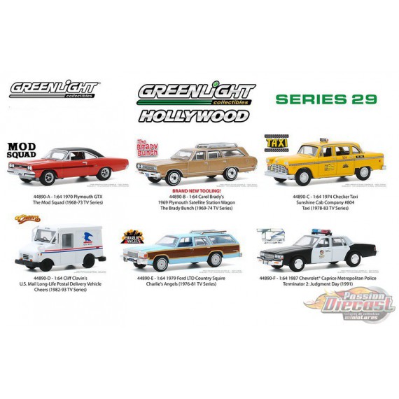 Hollywood Série 29 Assortiment  1-64  greenlight 44890 - Passion Diecast