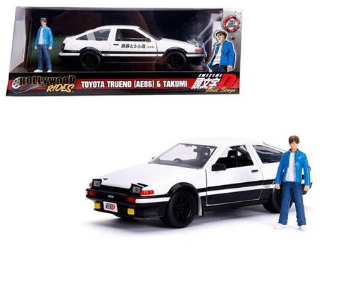 Toyota Trueno Ae86 Takumi Figure Initial D First Stage 1998 Jada 1 24 Passion Diecast