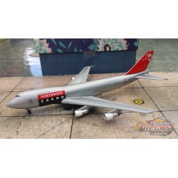 Dragon Wings 1/400 Boeing 747-200F Northwest Cargo / N630US "All Metal" / NO BOX - Passion Diecast
