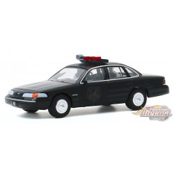 1992 Ford Crown Victoria Police Interceptor  - Black  Bandit  Series 23,  1-64 Greenlight 28030 E Passion Diecast