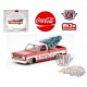 1973 Chevrolet Fleetline with tree - Coca-Cola Ornament- Candy Red/White - M2 Machines 1:64 MiJo Exclusives - 53500-MJS01