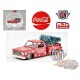 1974 Chevrolet Stepside  with tree - Coca-Cola Ornament- Candy Red/White - M2 Machines 1:64 MiJo Exclusives - 53500-MJS02