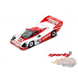 Porsche 956 No.14 2nd 24H Le Mans 1985 J. Palmer - J. Weaver - R. Lloyd - SPARKY 1/64 - Y181B - Passion Diecast 