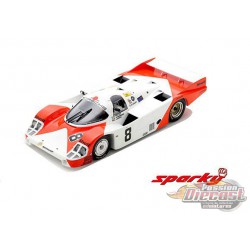 Porsche 956 No.8 6th 24H Le Mans 1983 B. Wollek - K. Ludwig - S. Johansson - SPARKY 1/64 - Y179B - Passion Diecast 