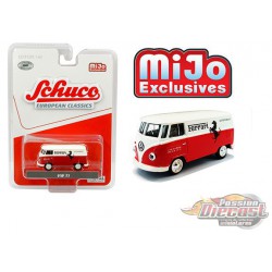 Volkswagen T1 Panel Bus - Ferrari Automobiles Blanc/Rouge - Schuco 1:64 MiJo Exclusives - 4700