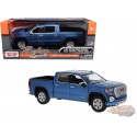 2019 GMC Sierra 1500 Denali Crew Cab Bleu Métallisé - Motormax 1/27 - 79362 BL