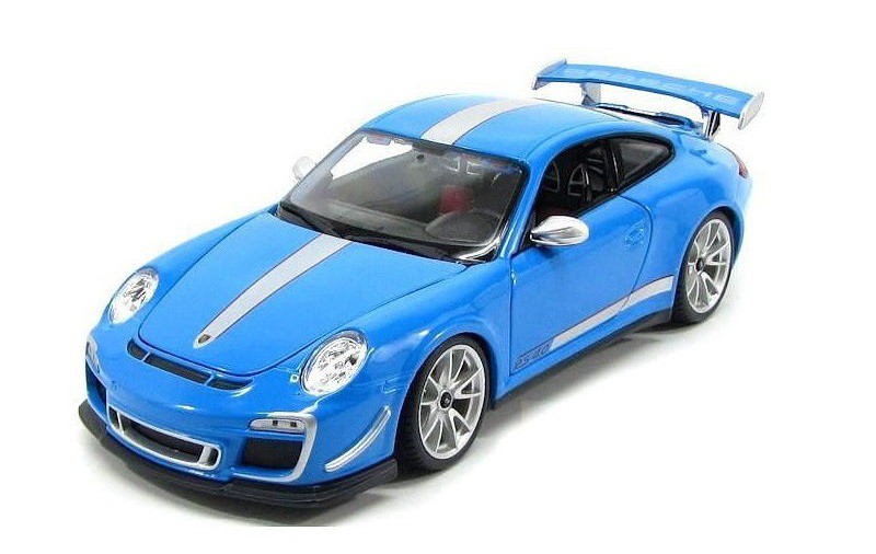 Porsche 911 GT3 RS 4.0 - Blue with silver stripe - 1-18 Bburago 18 