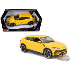 Lamborghini Urus Jaune - 1-18 Bburago 18-11042 YL  -  Passion Diecast 