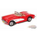 1959 Chevrolet Corvette Convertible Rouge - Motormax 1-24 - 73216 RD
