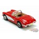 1959 Chevrolet Corvette Convertible Rouge - Motormax 1-24 - 73216 RD - Passion Diecast 