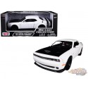 2018 Dodge Challenger SRT Hellcat Widebody Blanc- Motormax 1/24 - 79350 WH