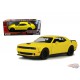 2018 Dodge Challenger SRT Hellcat Widebody Yellow - Motormax 1/24 - 79350 YL - Passion Diecast 